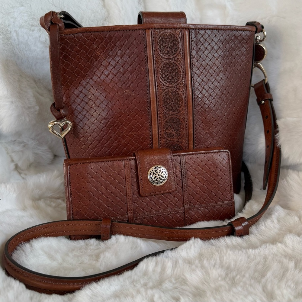 BRIGHTON 3pc Ferrara Bundle! Elliette Crossbody St Tropez Wallet Pouch Set - Picture 6 of 16